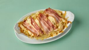 Τηγανητές με Τυρί και Μπέικον